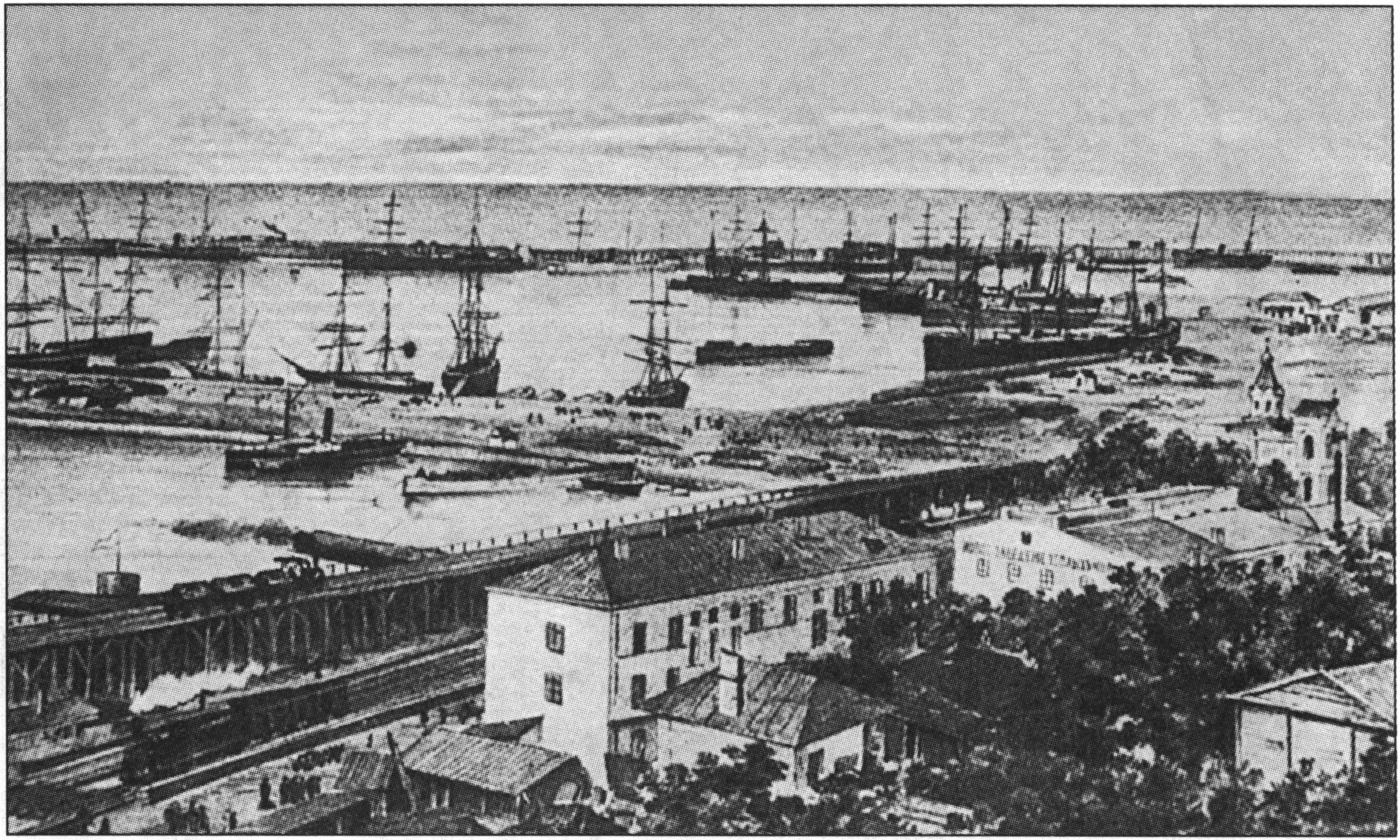 Одесса. Карантинная гавань. Фото конца XIX века